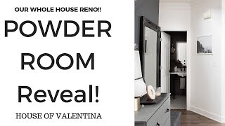 Our POWDER Room Reveal amp TOUR It Packs a Punch [upl. by Ortrude]