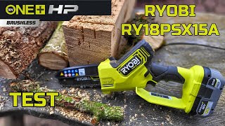 Ryobi Mini Pilarka Łańcuchowa RY18PSX15A  TEST [upl. by Audrit]