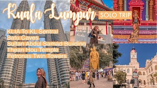 TIPS SOLO TRAVELING KE KUALA LUMPUR MALAYSIA [upl. by Erodaeht512]