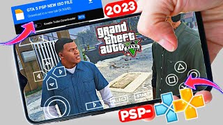 GTA 5 PPSSPP New ISO File For Android  2024  GTA 5 PPSSPP Real Life New Iso For Android [upl. by Ardnosac]