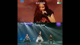 blackpink amp Cover team blackpink coverteam rosé jennie jisoo lisa shots [upl. by Cressi]