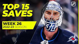 MustSee NHL Saves from Week 26  Hellebuyck Lindgren Demko  202223 Season [upl. by Dorehs]