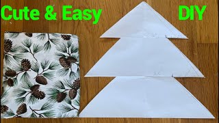 How To Make 3D Fabric Christmas TreeDIYEasy Sewing Tutorial For Beginners youtubecomTheTwinsDay [upl. by Kinnard]