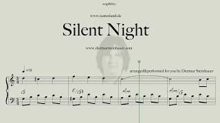 Silent Night  For Piano Beginner [upl. by Rahab]