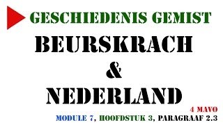 4 mavo  Beurskrach amp Nederland MeMo 2009 Module 7 H3 paragraaf 23  Geschiedenis Gemist [upl. by Huebner846]