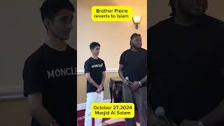 Brother Pierre Reverts to Islam in Masjid Al Salam Champion Masjid Spring TX [upl. by Reid]