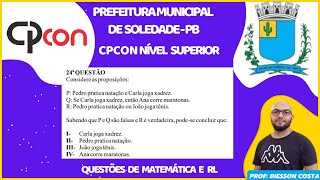 CPCON 2024 SOLEDADE  PB  Questão 24 RLM NÍVEL SUPERIOR soledade cpcon uepb rlm math [upl. by Colis825]