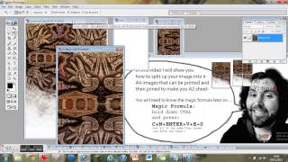 How to split your A2 images into 4 A4s to print through a conventional printer [upl. by Stila]