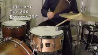 Tama Bell Brass Snare 14x65 tuning demo with TuneBot settings by Kai Jokiaho [upl. by Serle]