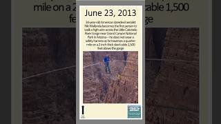 June 23 Who walked 1500 feet above a gorge without a safety harness [upl. by Cicely]