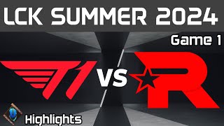 T1 vs KT Highlights Game 1 LCK Summer 2024 T1 vs KT Rolster by Onivia [upl. by Notpmah880]