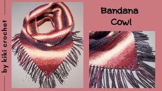 How to Crochet a Bandana Cowl [upl. by Aisital797]