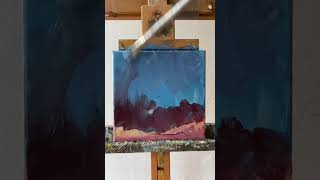 Landscape art oilpainting abstractlandscape [upl. by Zarihs]