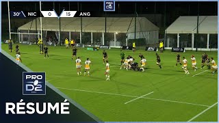 PRO D2 Saison 20242025 J03  Résumé Stade Niçois Rugby  Soyaux Angouleme XV [upl. by Nuawed]