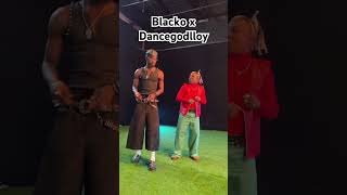 Lomo Lomo dance challenge with Black Sheriff dancechallenge dancechallengetiktok blacko [upl. by Aidekal933]