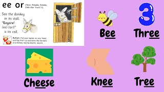 Jolly Phonics song Group 4 ee or song [upl. by Jakie]