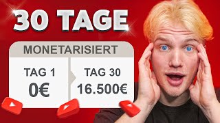 Ich habe einen YouTubeKanal in 30 Tagen monetarisiert um zu beweisen dass es kein Glück ist [upl. by Anauq]