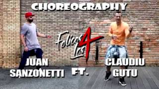 Maluma  Felices los 4  Zumba choreo by Claudiu Gutu ft Juan Sanzonetti [upl. by Yrallam]