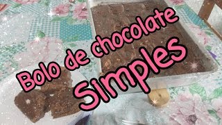 Bolo de chocolate Simples [upl. by Enyak]