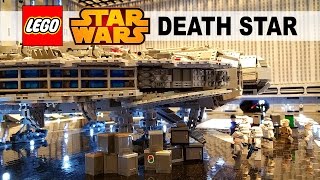 Awesome LEGO Star Wars Death Star Scenes 150K pcs Custom Built by Mark Borlase 2016 BricksLA [upl. by Vail191]