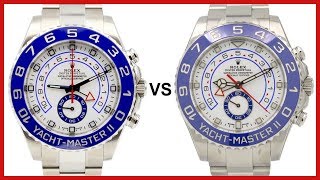 ▶ NEW 2017 Rolex YachtMaster II vs OLD YachtMaster 2  COMPARISON [upl. by Pravit]