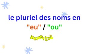 quotLe pluriel des noms en quotouquot et en quoteu [upl. by Ingunna]