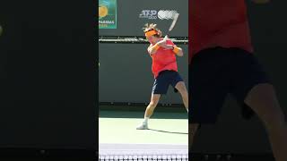 Andrey Rublev Forehand slowmotion shorts slowmotion [upl. by Arno749]