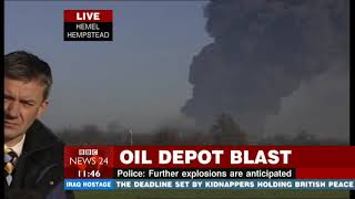 Buncefield Oil Depot Disaster  BBC News 24  11122005  1130am [upl. by Ttoile104]