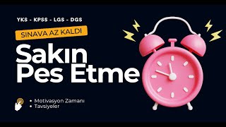 Sınav Yaklaştı Asla PES ETME 💪 Nasıl Çalışmalıyım   Motivasyon Zamanı  YKS  LGS  KPSS [upl. by Hannej952]