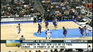 2004 Pistons Hold Nuggets Without Field Goal for 22 Straight Possessions [upl. by Joyann211]