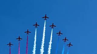 Red Arrows Flypast over Buckingham Palace  15th June 2024 [upl. by Dun]