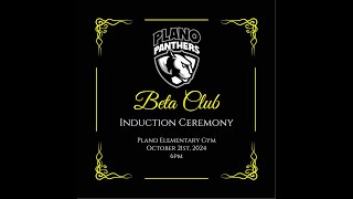 Plano Elementary Beta Club Induction 2024 [upl. by Gisela]