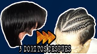 trenza para hombre de cabello corto  mens short hair braid [upl. by Arimak]