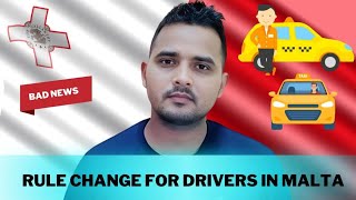 Driver Rule Changed in Malta  Driver Job in Malta [upl. by Esiled]