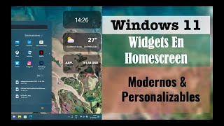 ✅ Windows 11 Nuevos Widgets Para Tu Escritorio Personalizados Modernos 🤩❤️ [upl. by Oigolue]