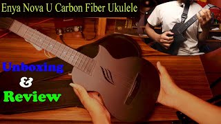 Enya Nova U Carbon Fiber Concert Ukulele  Unboxing amp Review In Nepali [upl. by Ingeberg]