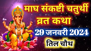 माघ मास संकष्टी चतुर्थी व्रत कथा  Sankashti Chaturthi Vrat Katha  संकष्टीचतुर्थी की कहानी [upl. by Kotick954]