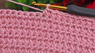 ■ İncredible ■ easy crochet row baby blanket tutorialcrochet knitting [upl. by Sakul]