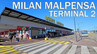 MILAN MALPENSA AIRPORT TERMINAL 2  ITALY 2024 4K [upl. by Ahsiral]