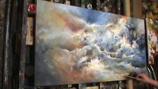 painting TURMOIL Modern contemporary art Mix Lang How to DEMO [upl. by Myo]