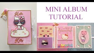 MINI ALBUM TUTORIAL  Embellishment Book Tutorial [upl. by Atteinotna]