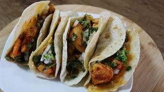 Tacos de camarón y pollo 🍤🍗🌮 ¡Receta fácil y deliciosa 😉 [upl. by Aube975]