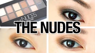 Maybelline The NUDES Palette Review amp 3 Looks Tutorial [upl. by Nytsirhc]