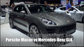 Porsche Macan vs MercedesBenz GLK [upl. by Nylidnam906]