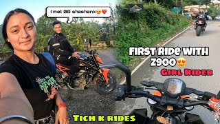 My first ride on Kawasaki z900 with 08 Shashank 🤩😳🫣 [upl. by Repohtsirhc]