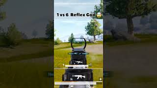 Solo 1v6 with reflex 🤯 bgmi youtubeshorts shortsfeed shorts viralshorts [upl. by Osmo]