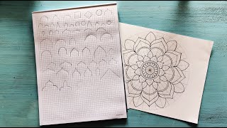 Mandala Basic Shapes for Beginner Step by Step  How to draw MANDALA ART for beginners Episode1 [upl. by Nrubloc]