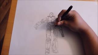 Iron Man Mark 1 Drawing [upl. by Hanej]