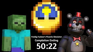 Freddy Fazbears Pizzeria Simulator Speedrun Completion Ending 5022 [upl. by Nuawaj155]