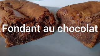 recette fondant au chocolat facile et rapide [upl. by Kcirdla]